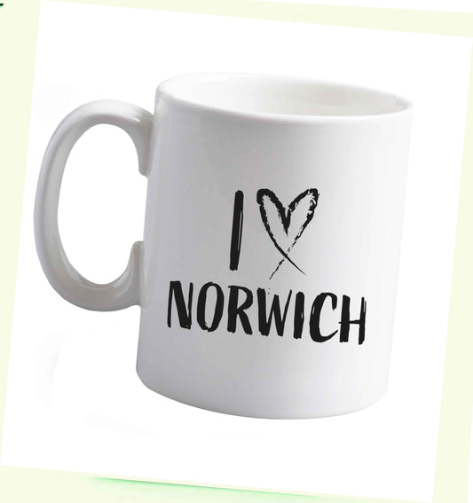 10 oz I love Norwich ceramic mug right handed