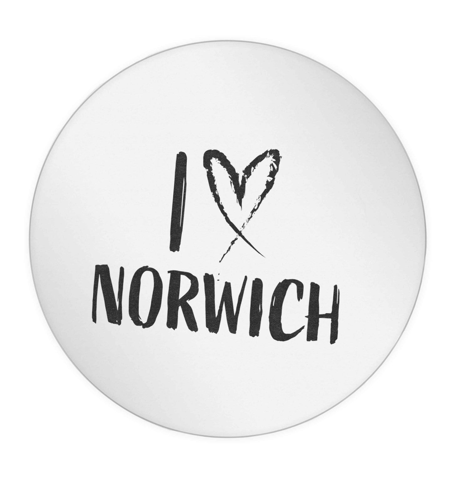 I love Norwich 24 @ 45mm matt circle stickers