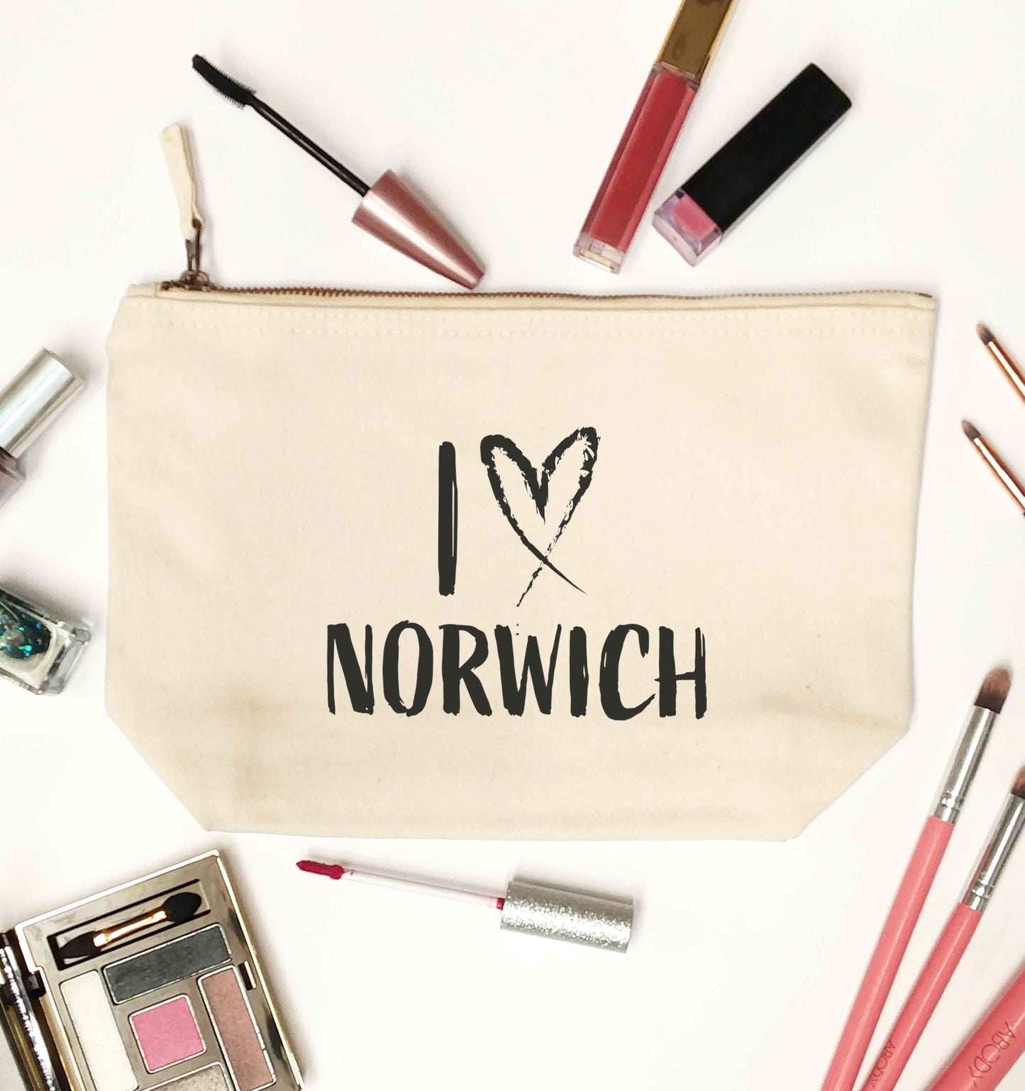 I love Norwich natural makeup bag