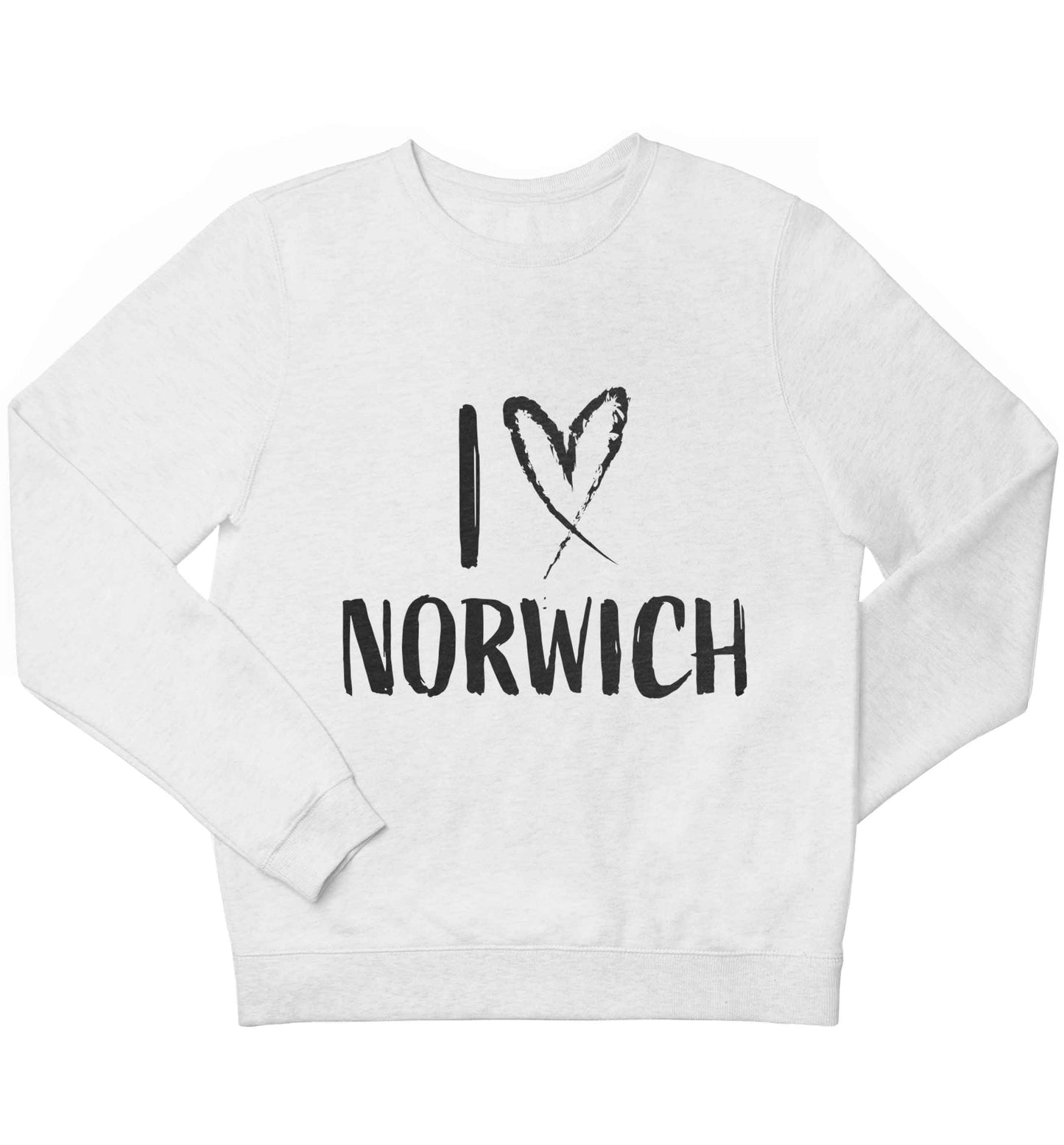 I love Norwich children's white sweater 12-13 Years