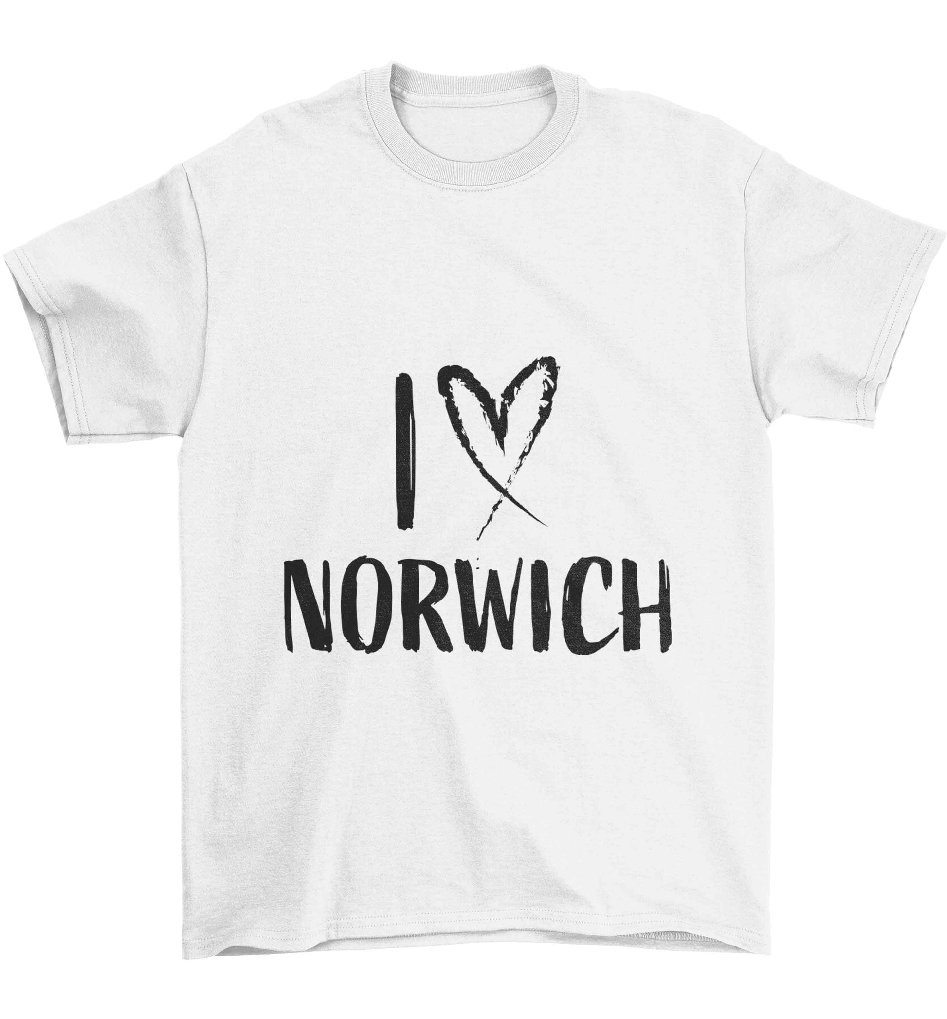 I love Norwich Children's white Tshirt 12-13 Years
