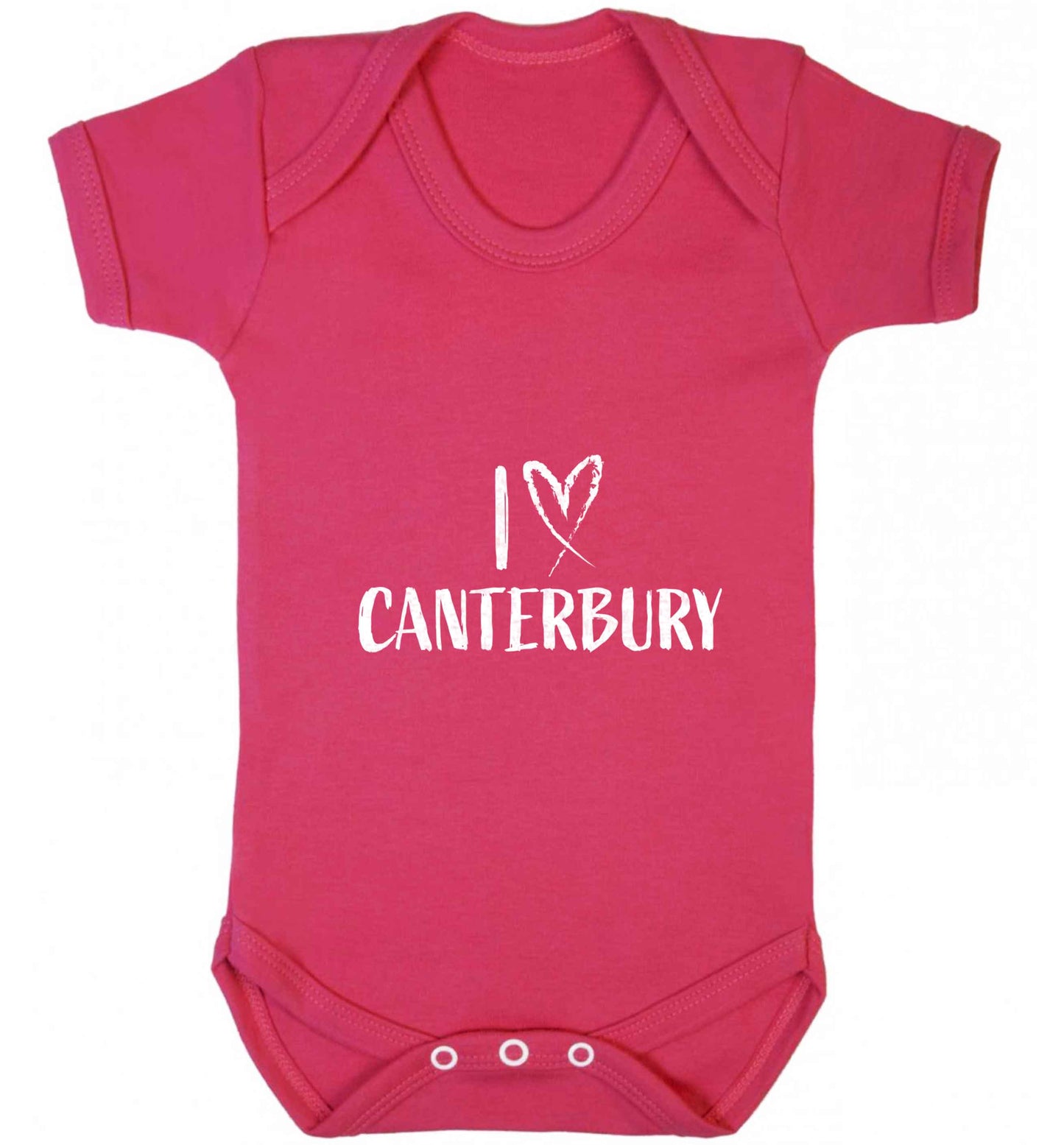 I love Canterbury baby vest dark pink 18-24 months