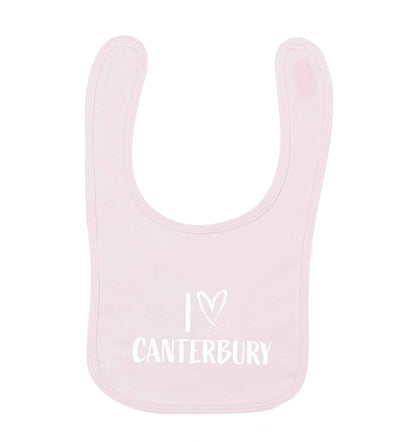 I love Canterbury pale pink baby bib