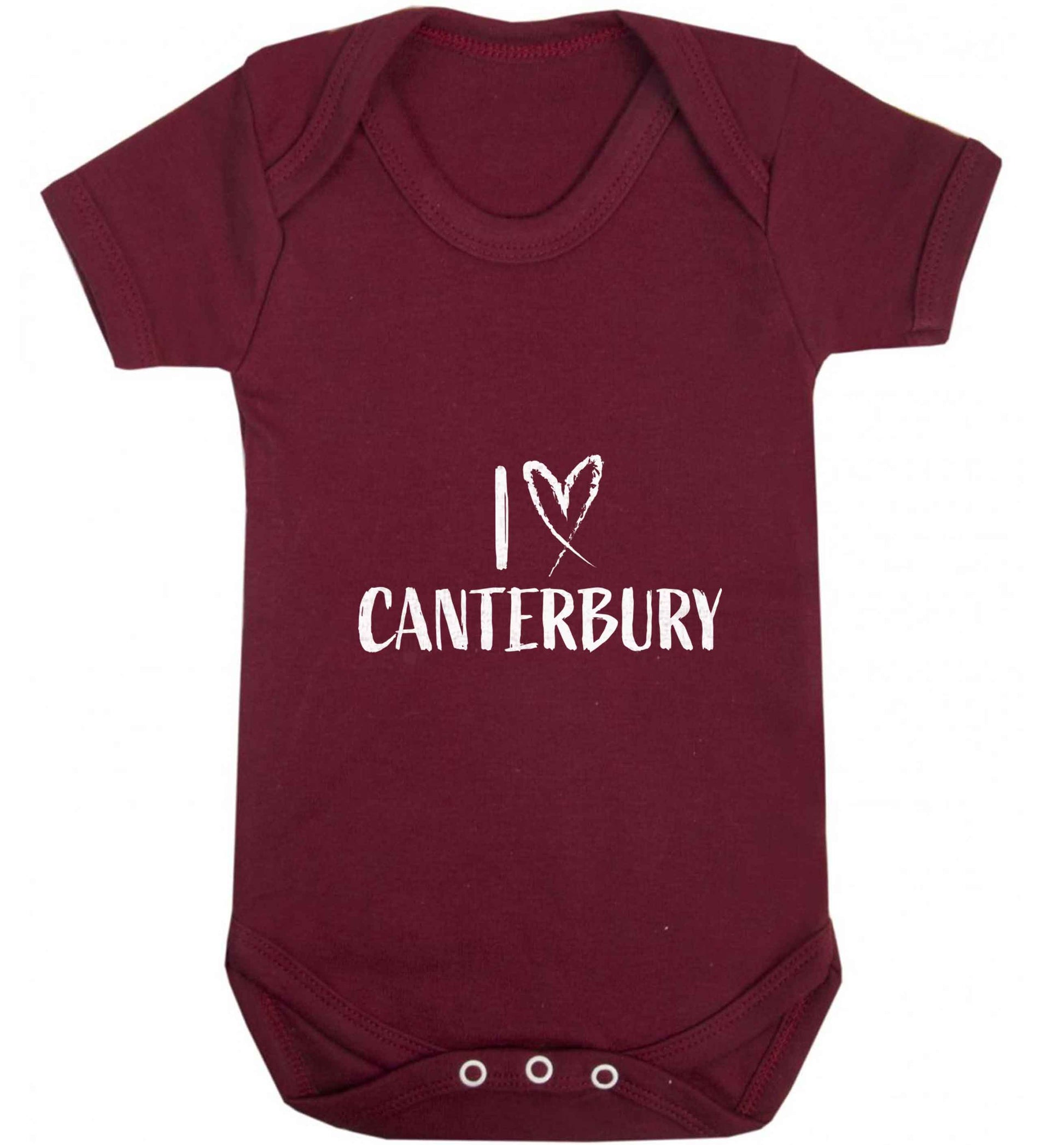 I love Canterbury baby vest maroon 18-24 months