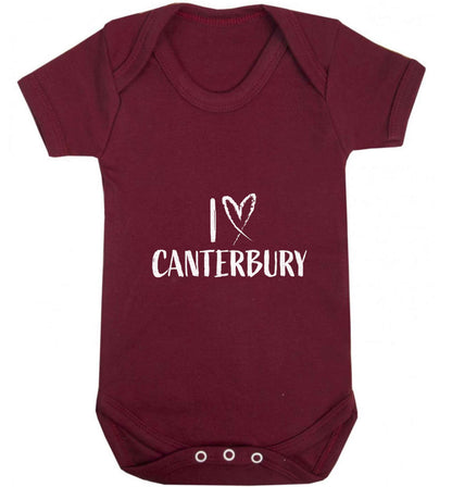 I love Canterbury baby vest maroon 18-24 months