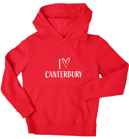 I love Canterbury children's red hoodie 12-13 Years
