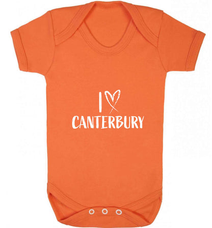 I love Canterbury baby vest orange 18-24 months