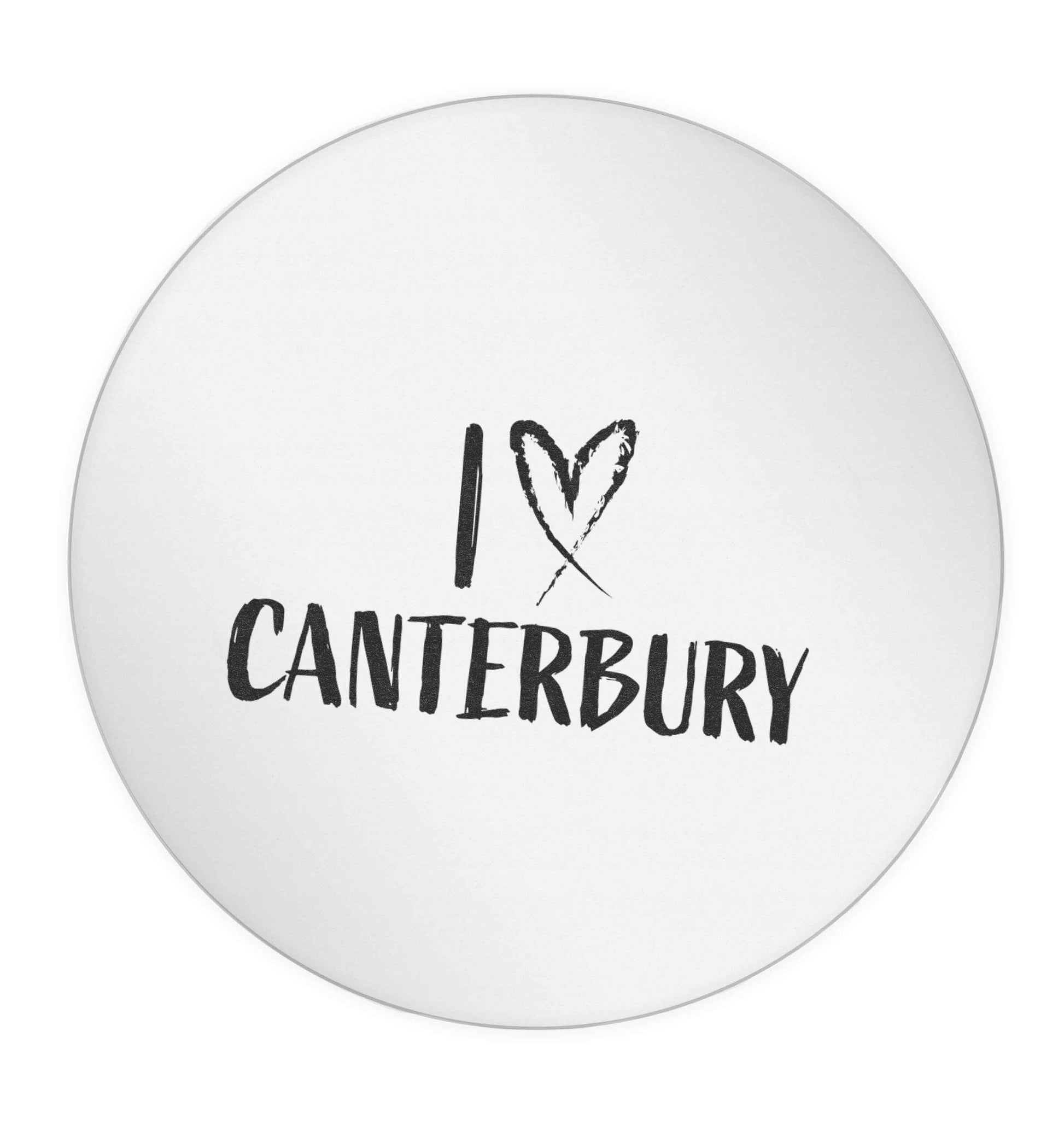 I love Canterbury 24 @ 45mm matt circle stickers