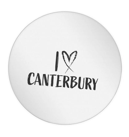 I love Canterbury 24 @ 45mm matt circle stickers