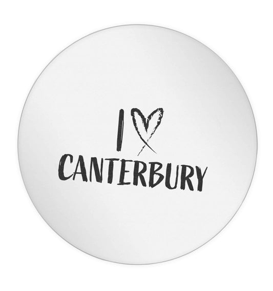 I love Canterbury 24 @ 45mm matt circle stickers