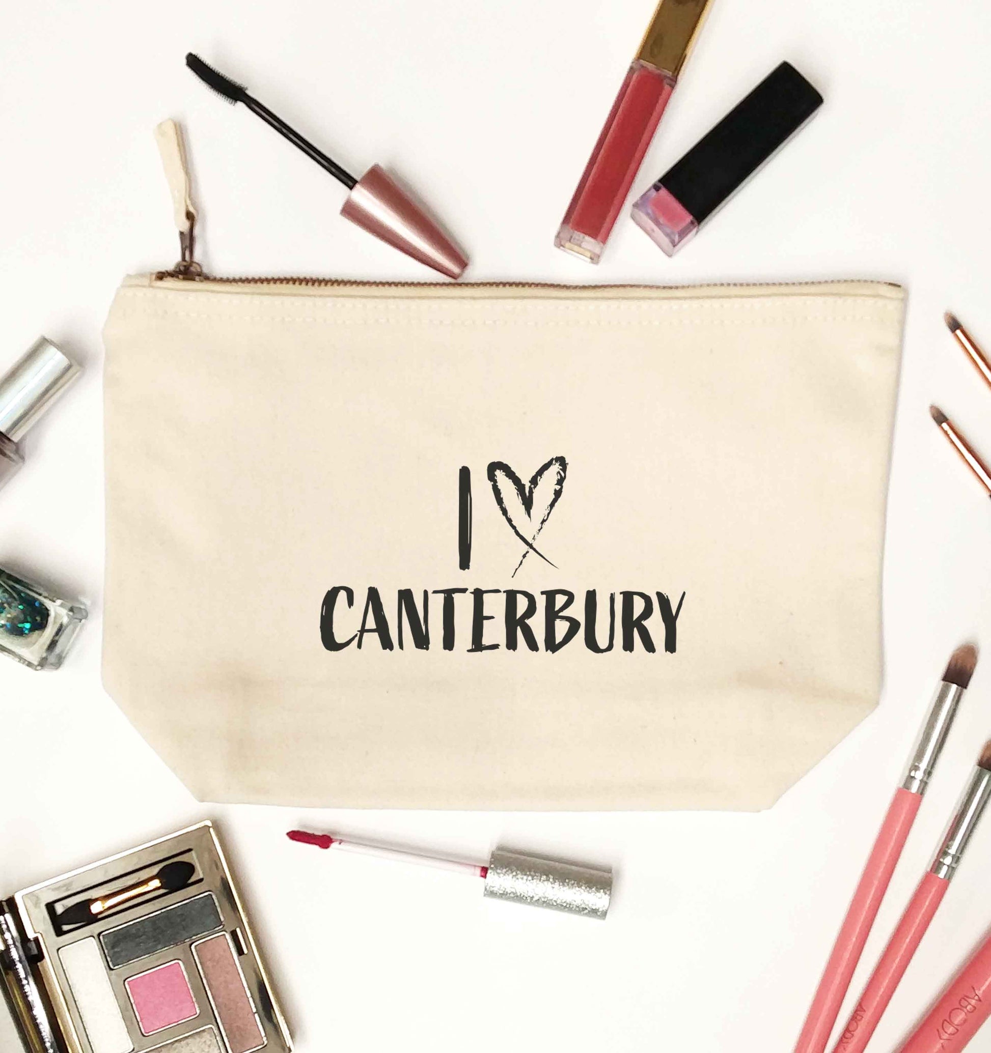 I love Canterbury natural makeup bag