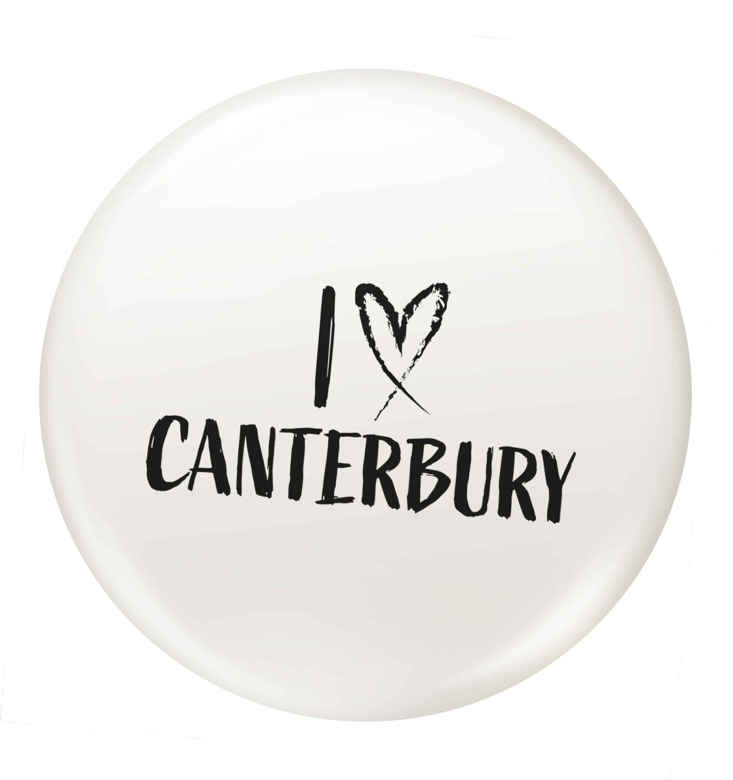 I love Canterbury small 25mm Pin badge
