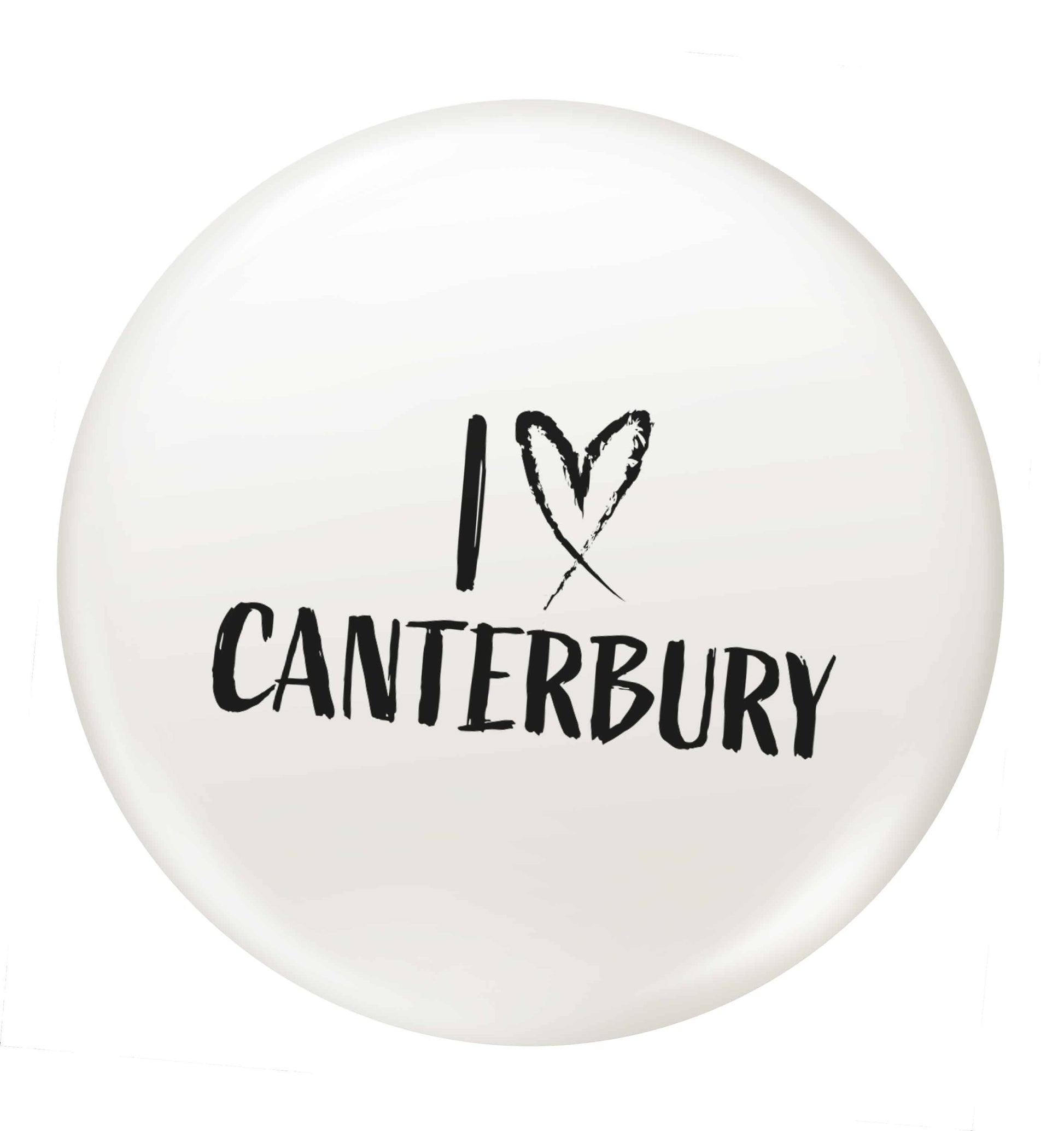 I love Canterbury small 25mm Pin badge