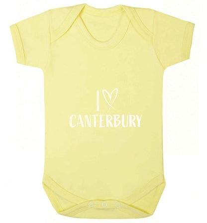 I love Canterbury baby vest pale yellow 18-24 months