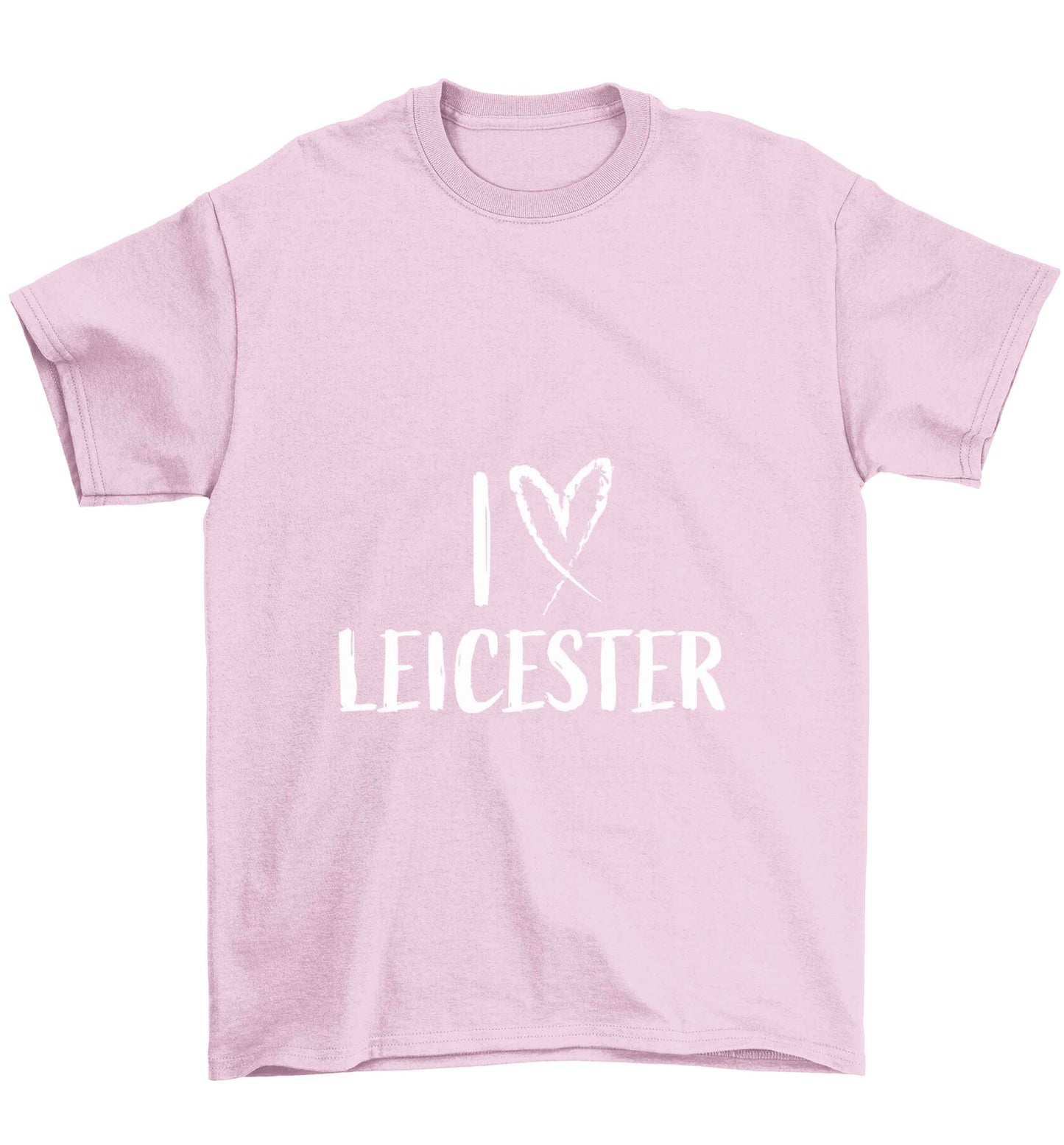 I love Leicester Children's light pink Tshirt 12-13 Years
