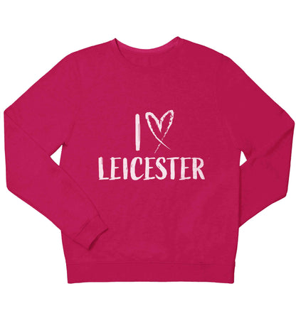 I love Leicester children's pink sweater 12-13 Years
