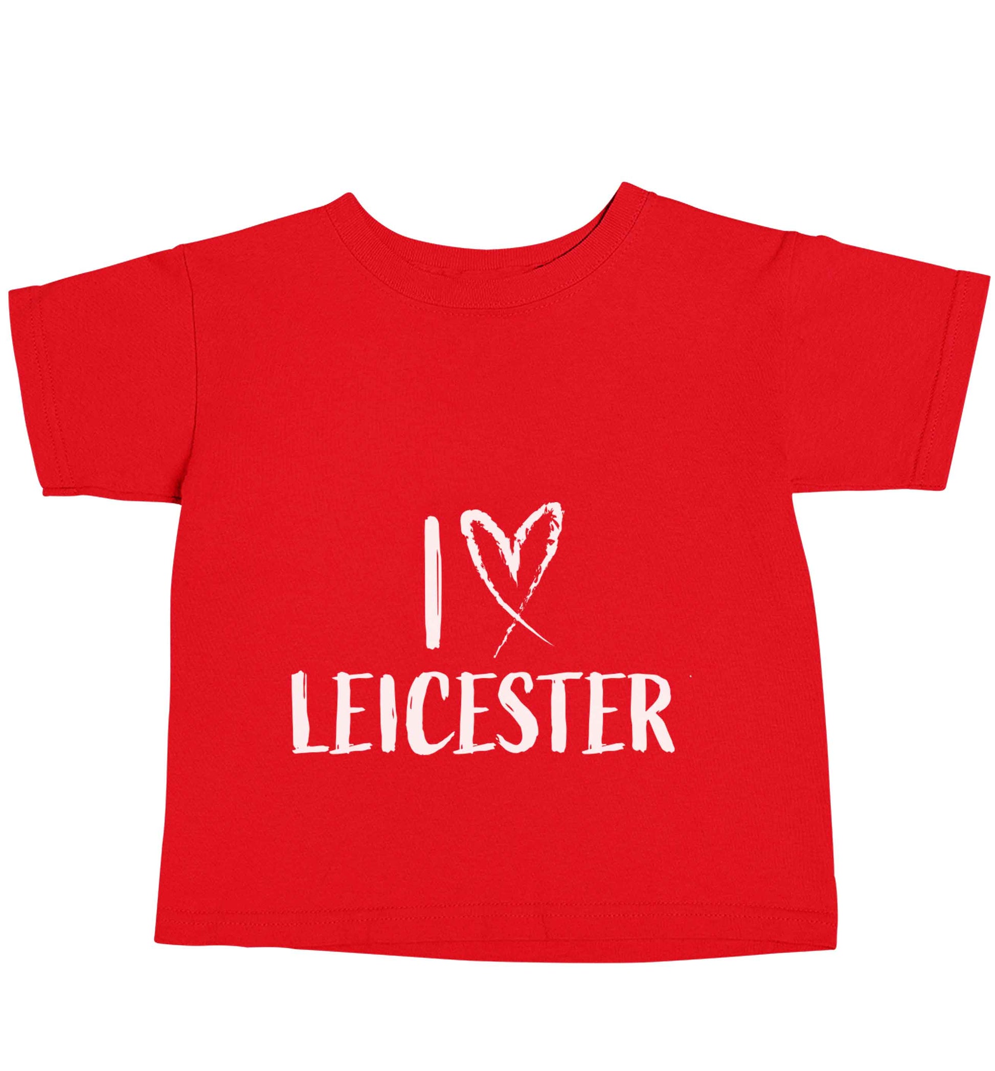 I love Leicester red baby toddler Tshirt 2 Years