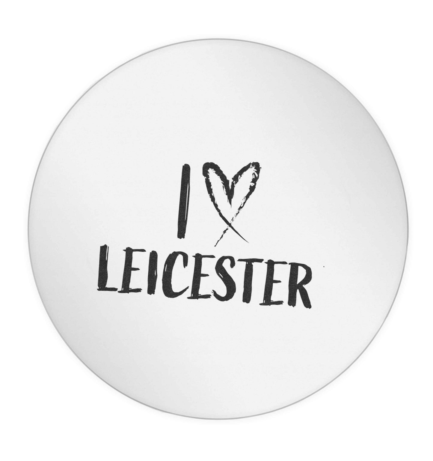 I love Leicester 24 @ 45mm matt circle stickers
