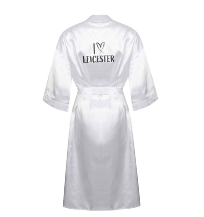 I love Leicester XL/XXL white ladies dressing gown size 16/18