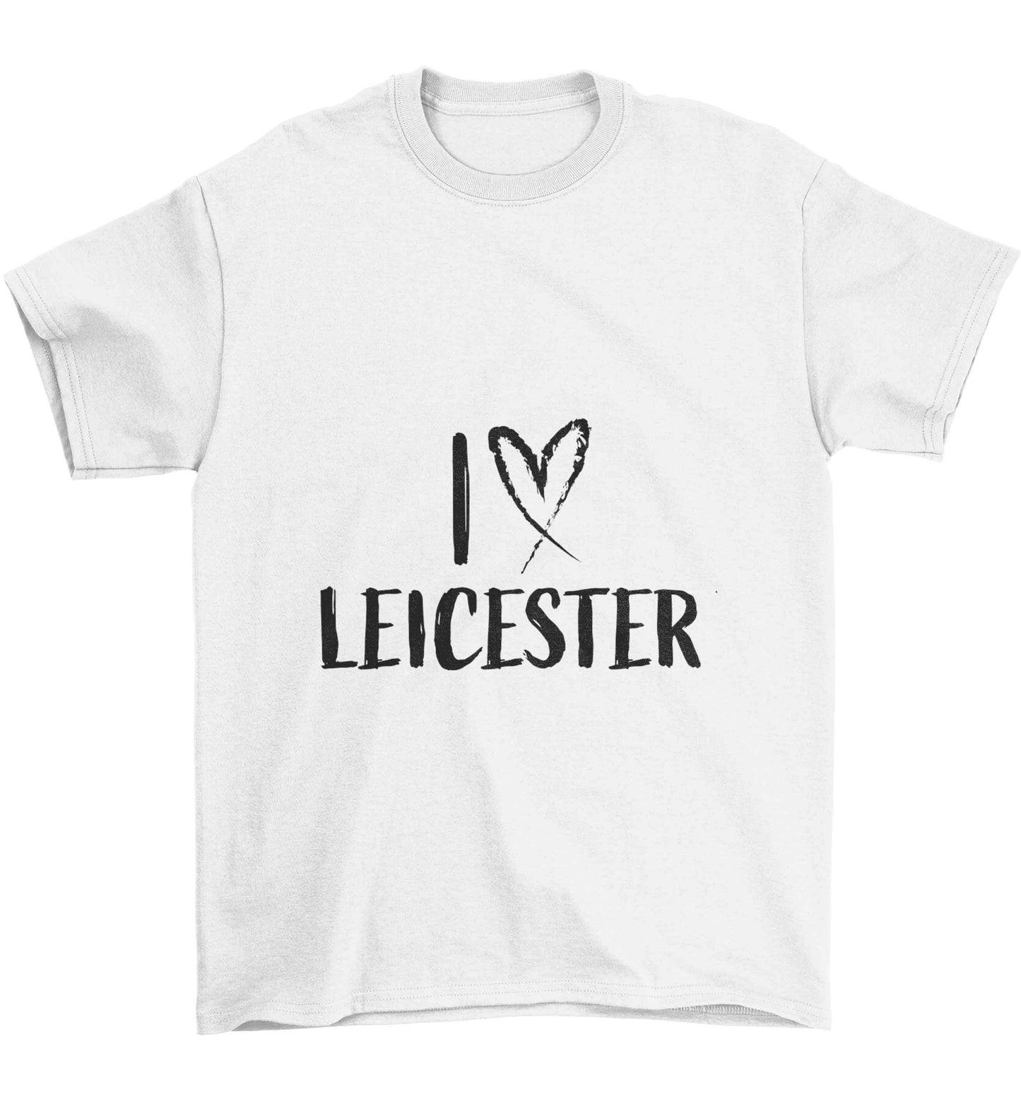 I love Leicester Children's white Tshirt 12-13 Years