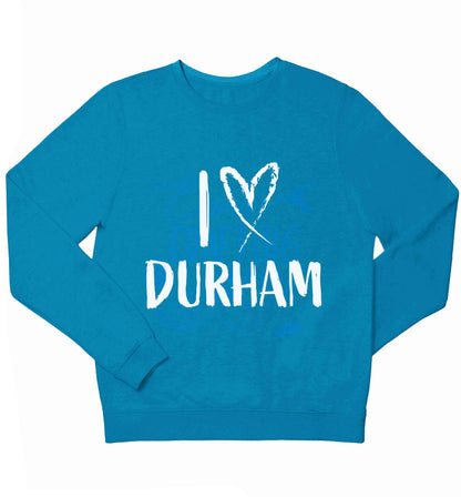 I love Durham children's blue sweater 12-13 Years