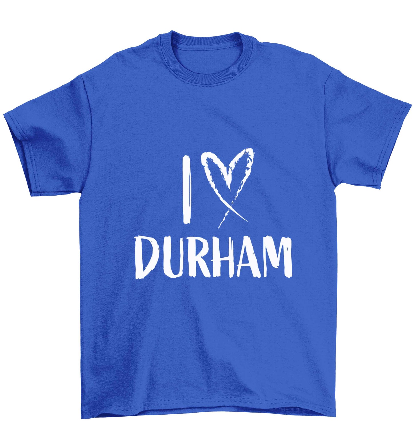 I love Durham Children's blue Tshirt 12-13 Years