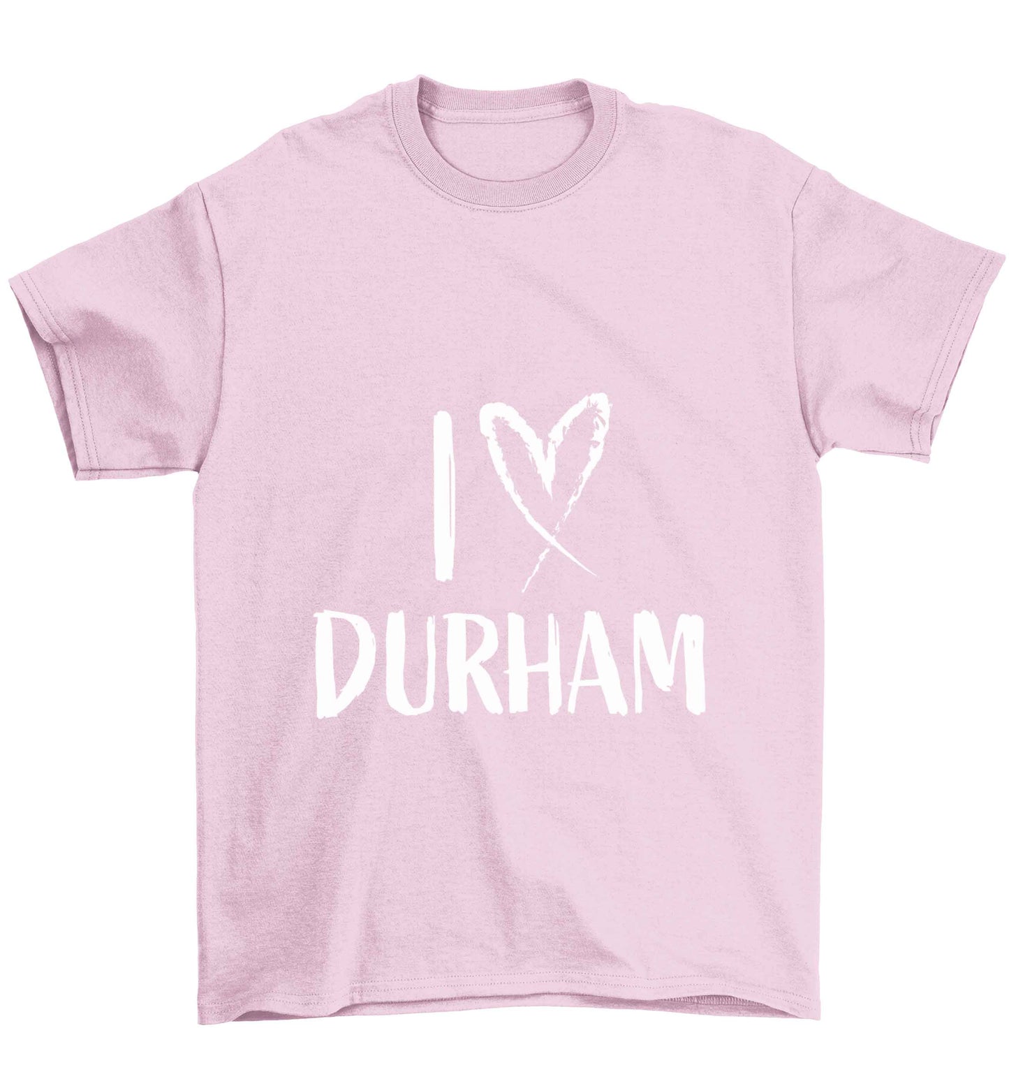I love Durham Children's light pink Tshirt 12-13 Years