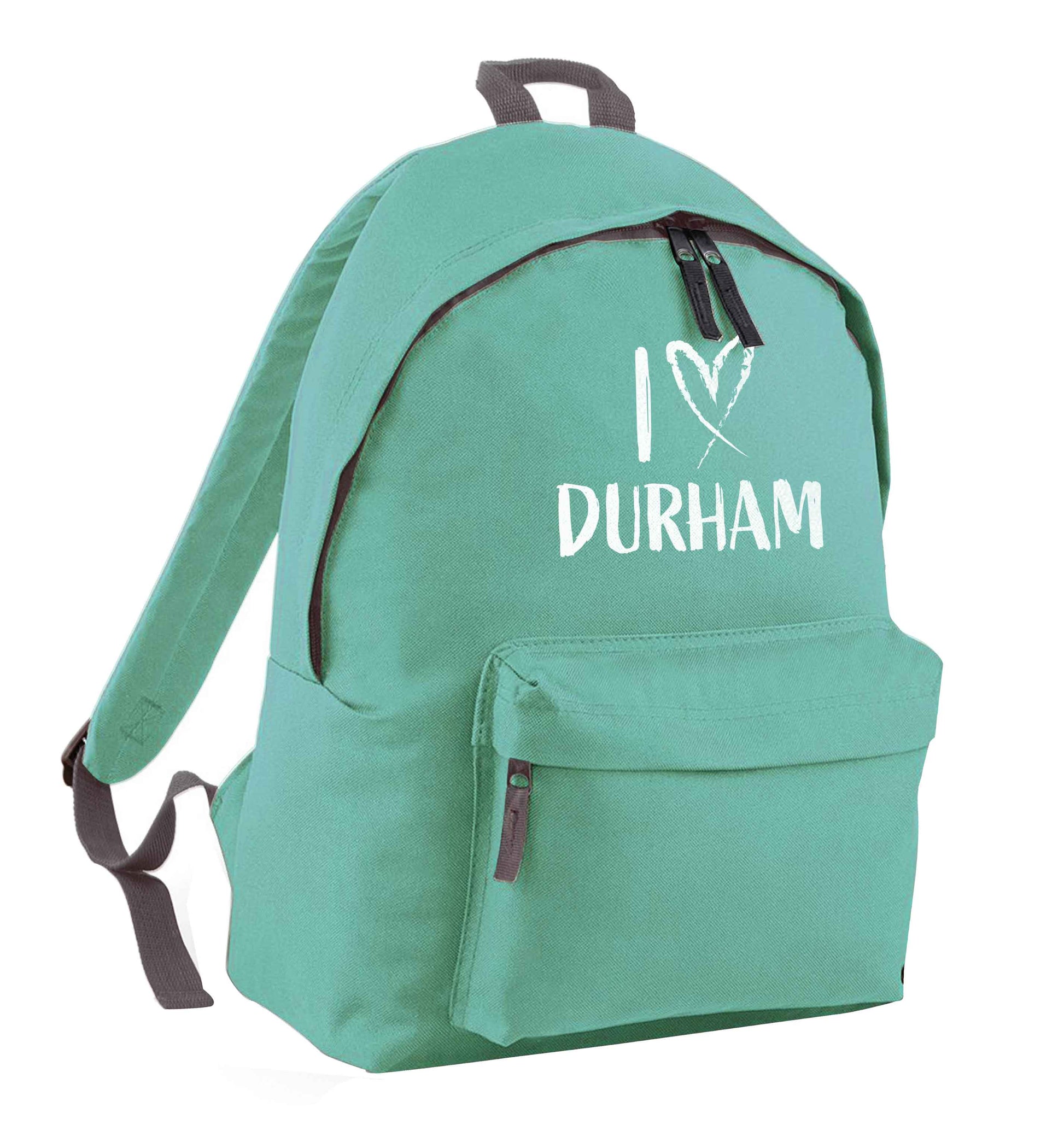 I love Durham mint adults backpack