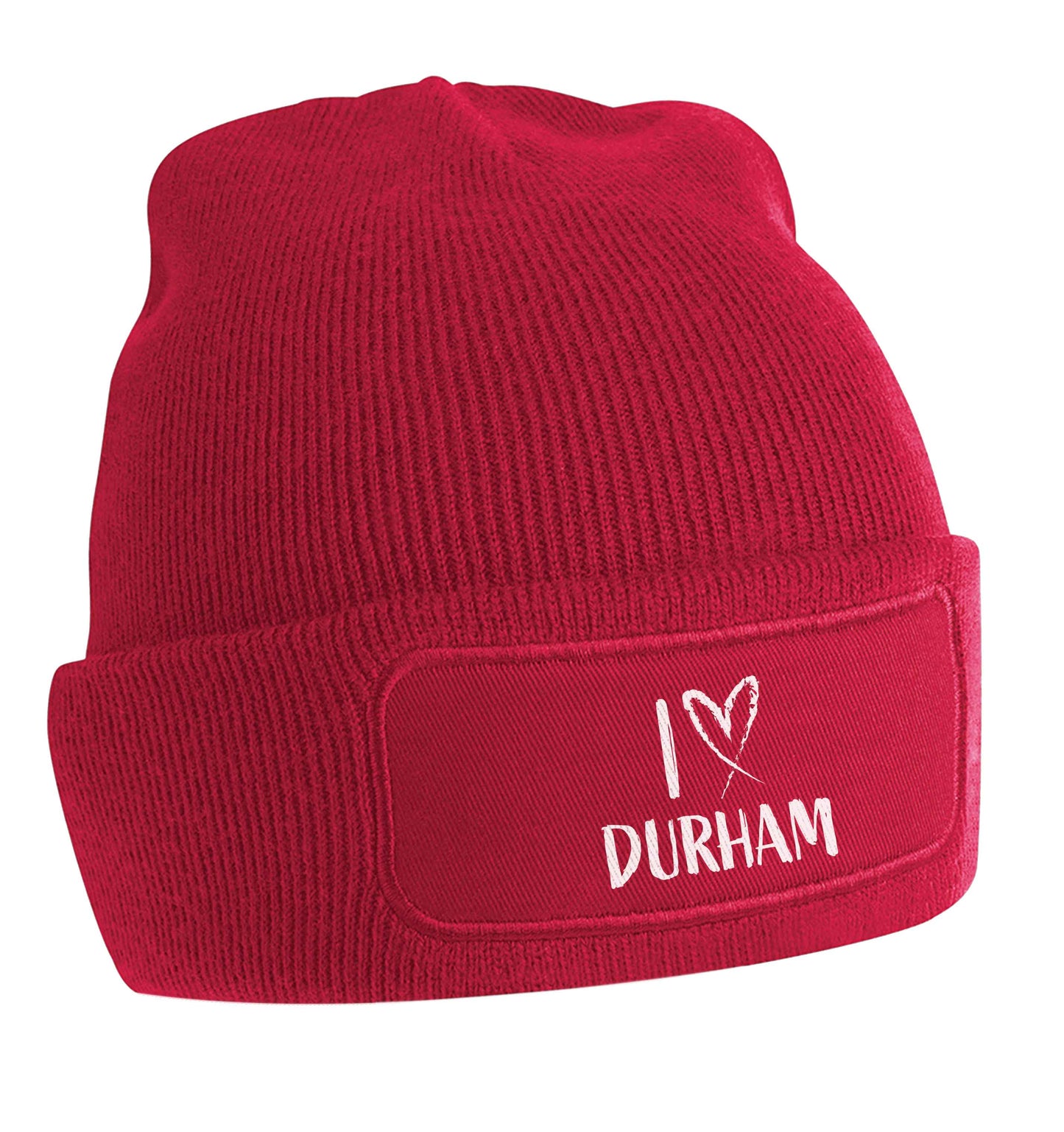 I love Durham beanie hat