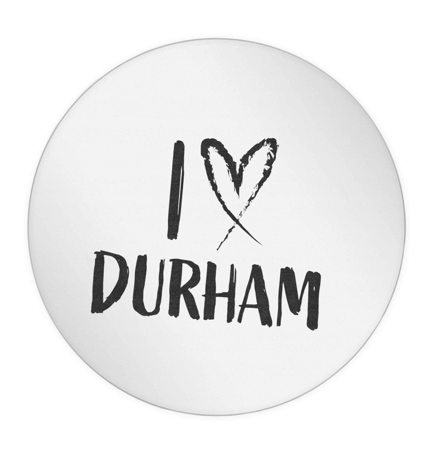 I love Durham 24 @ 45mm matt circle stickers