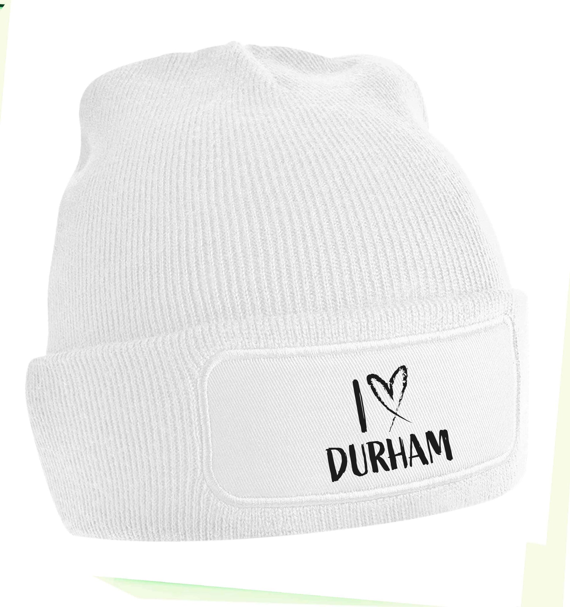I love Durham beanie hat