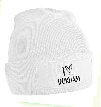 I love Durham beanie hat