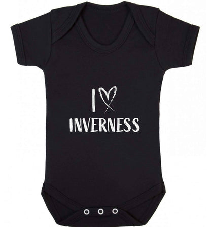 I love Inverness baby vest black 18-24 months