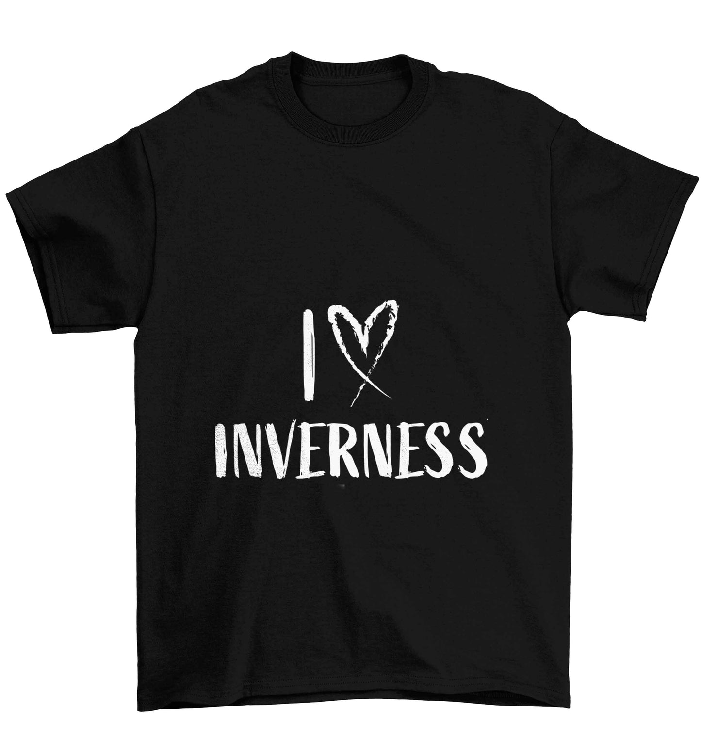 I love Inverness Children's black Tshirt 12-13 Years