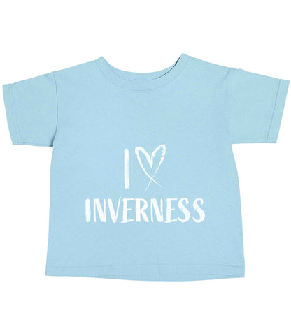 I love Inverness light blue baby toddler Tshirt 2 Years