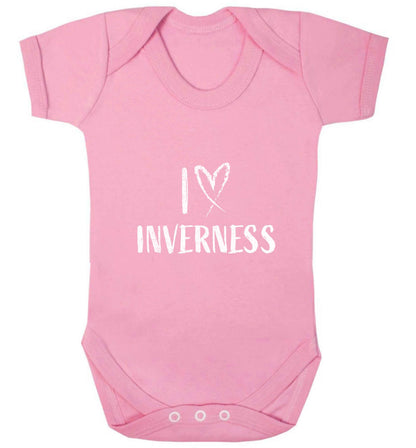 I love Inverness baby vest pale pink 18-24 months