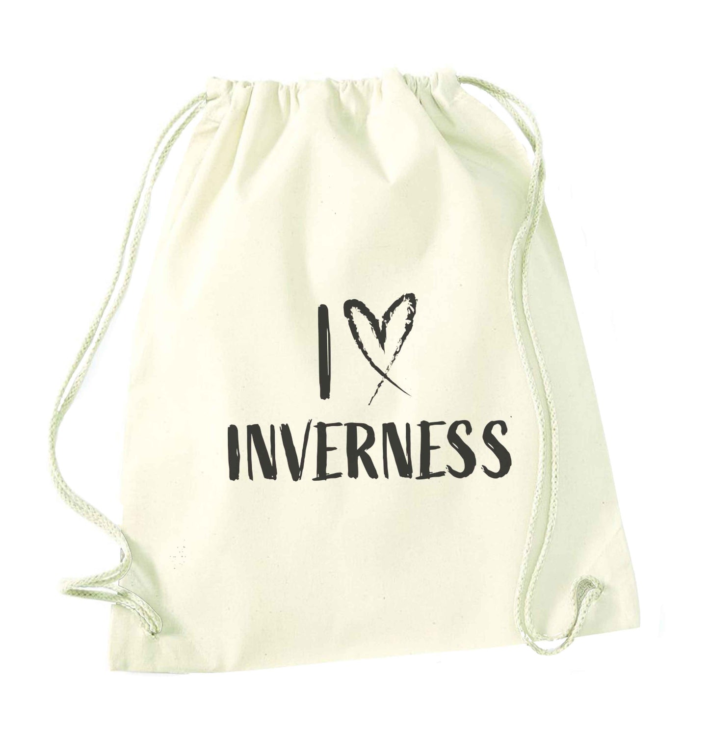 I love Inverness natural drawstring bag