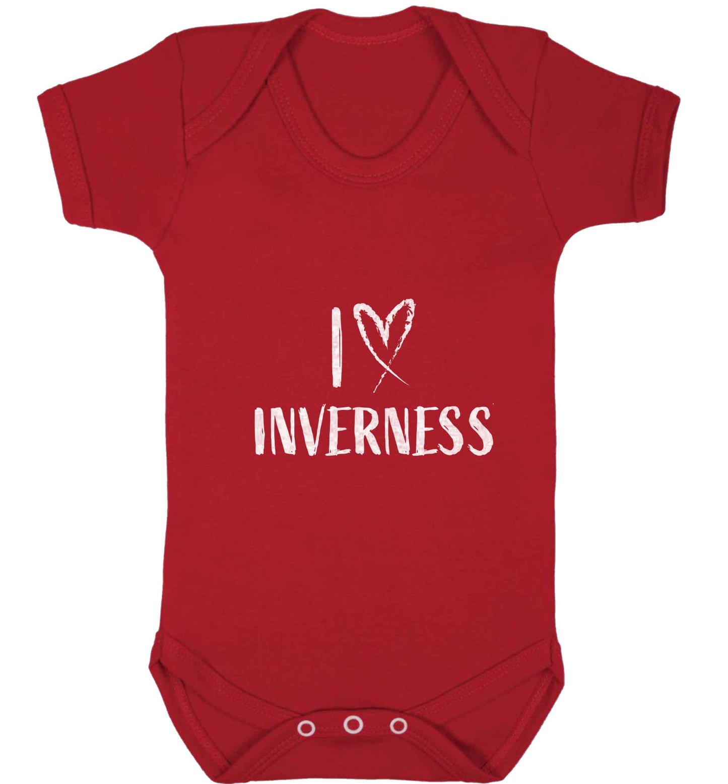 I love Inverness baby vest red 18-24 months