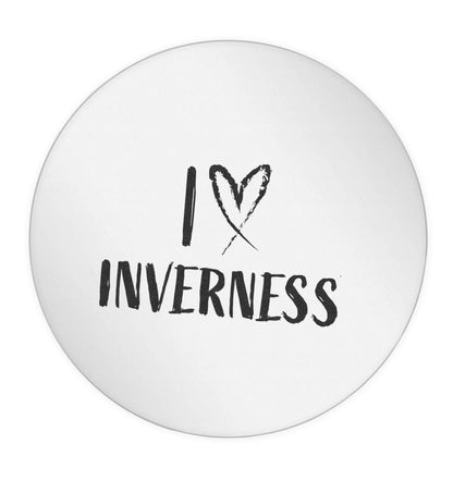 I love Inverness 24 @ 45mm matt circle stickers