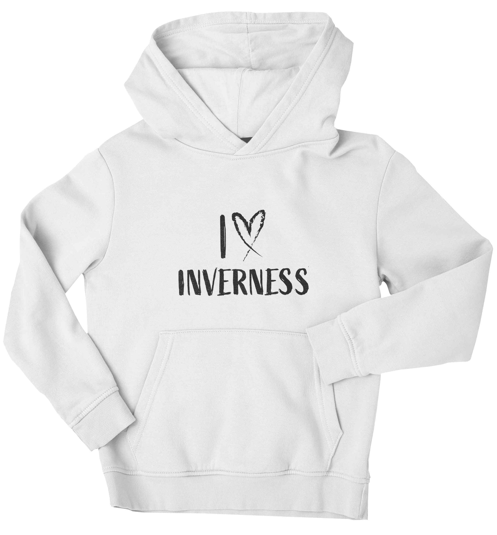 I love Inverness children's white hoodie 12-13 Years