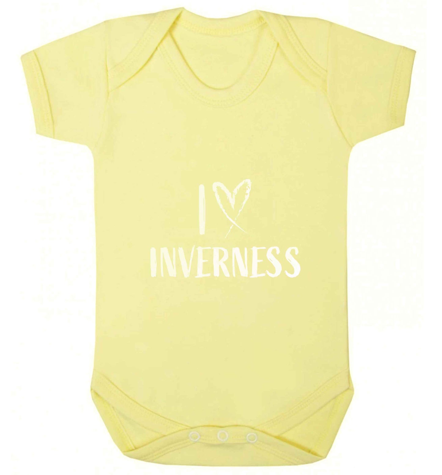 I love Inverness baby vest pale yellow 18-24 months
