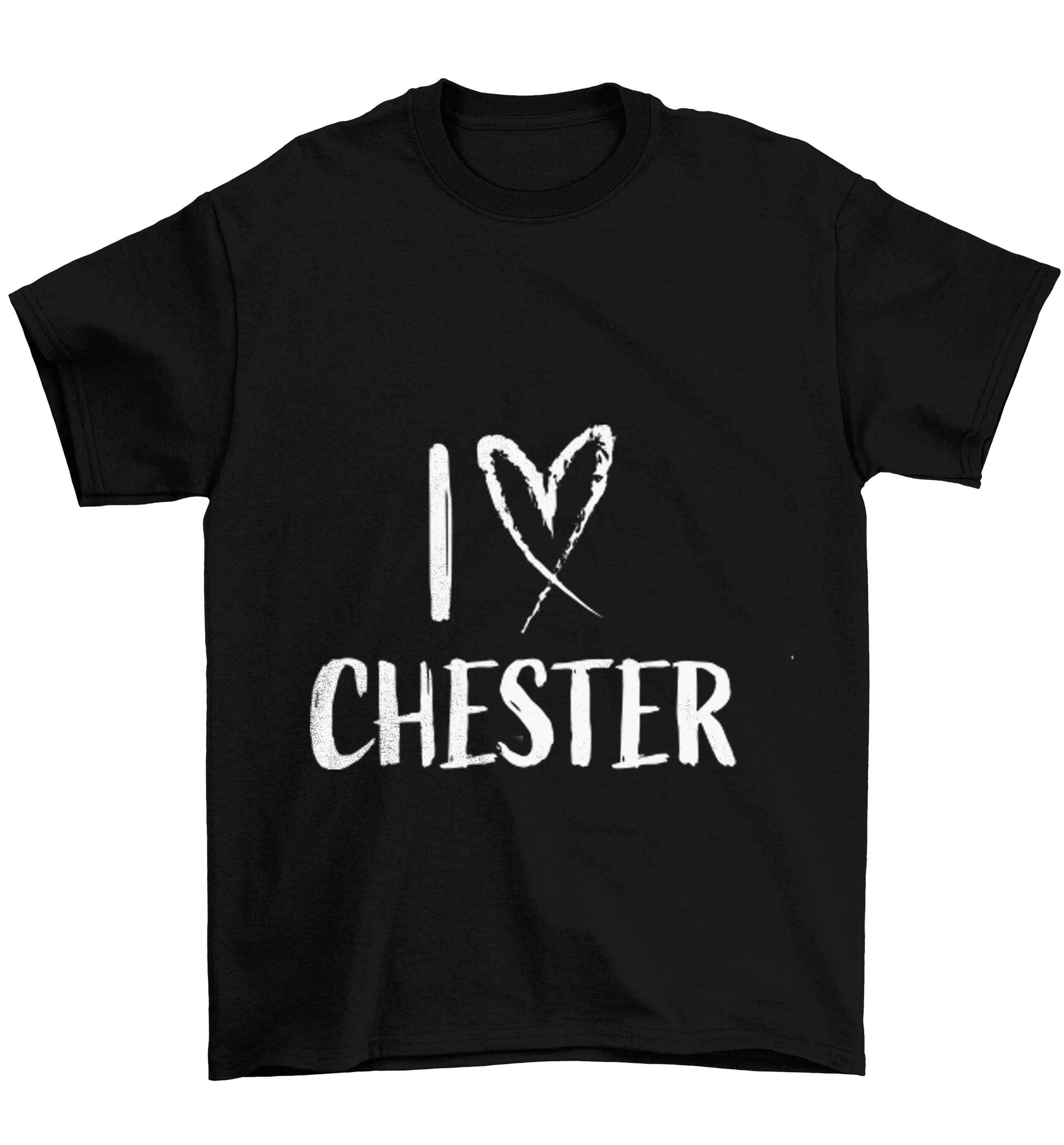 I love Chester Children's black Tshirt 12-13 Years