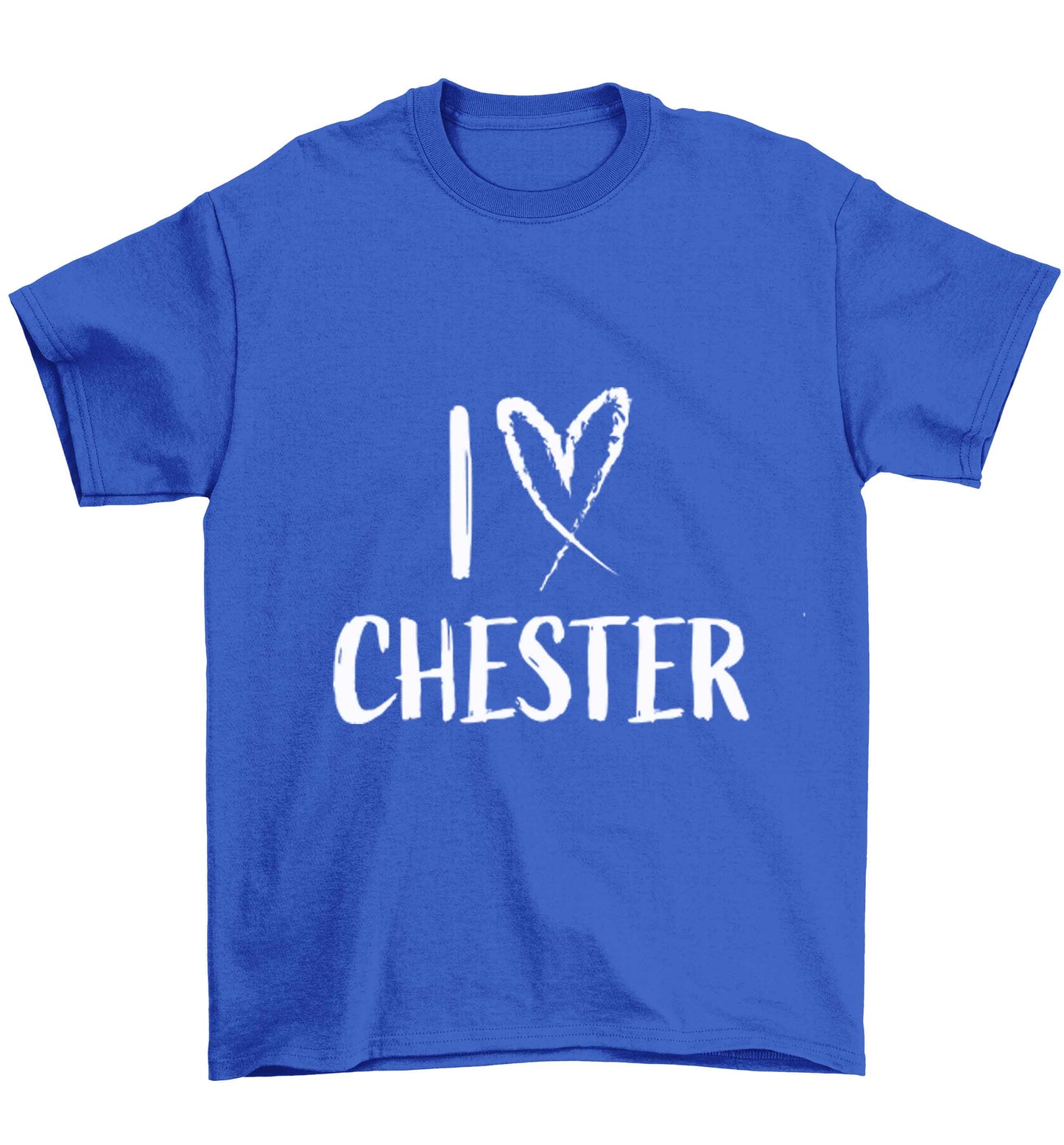 I love Chester Children's blue Tshirt 12-13 Years