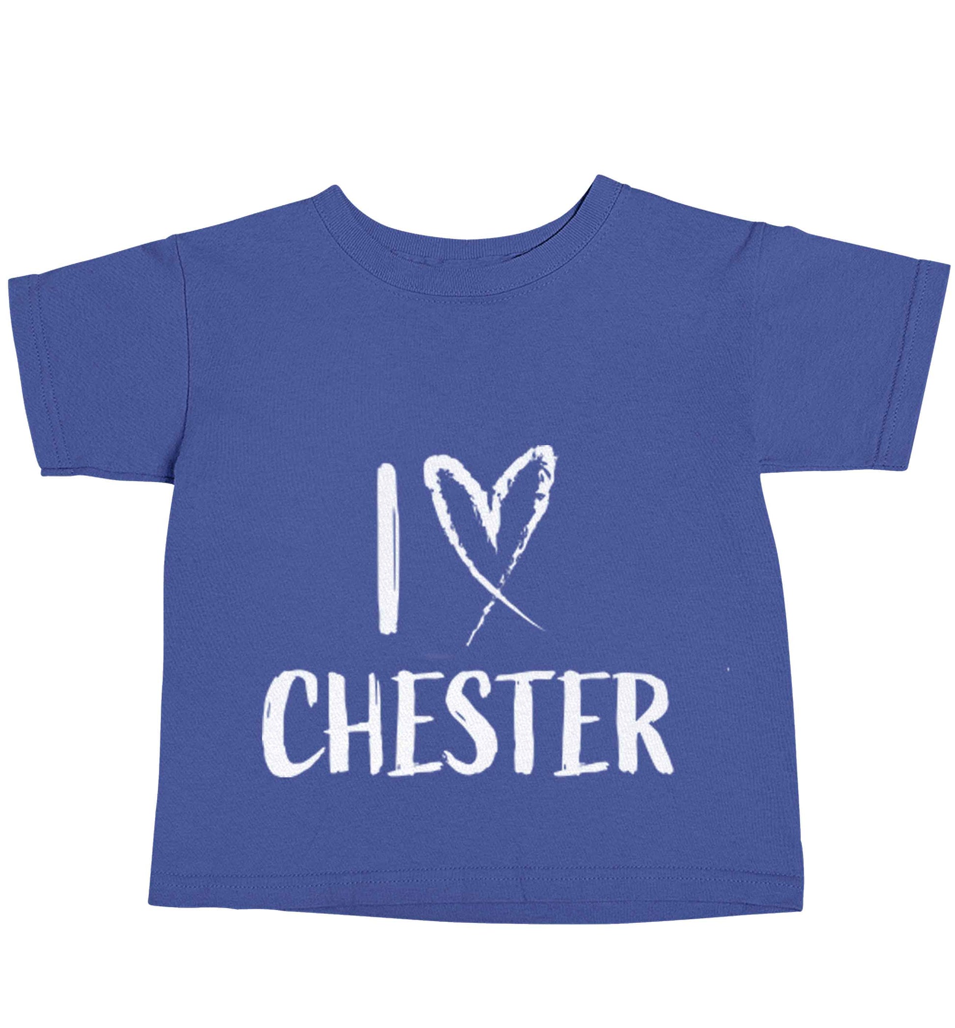 I love Chester blue baby toddler Tshirt 2 Years