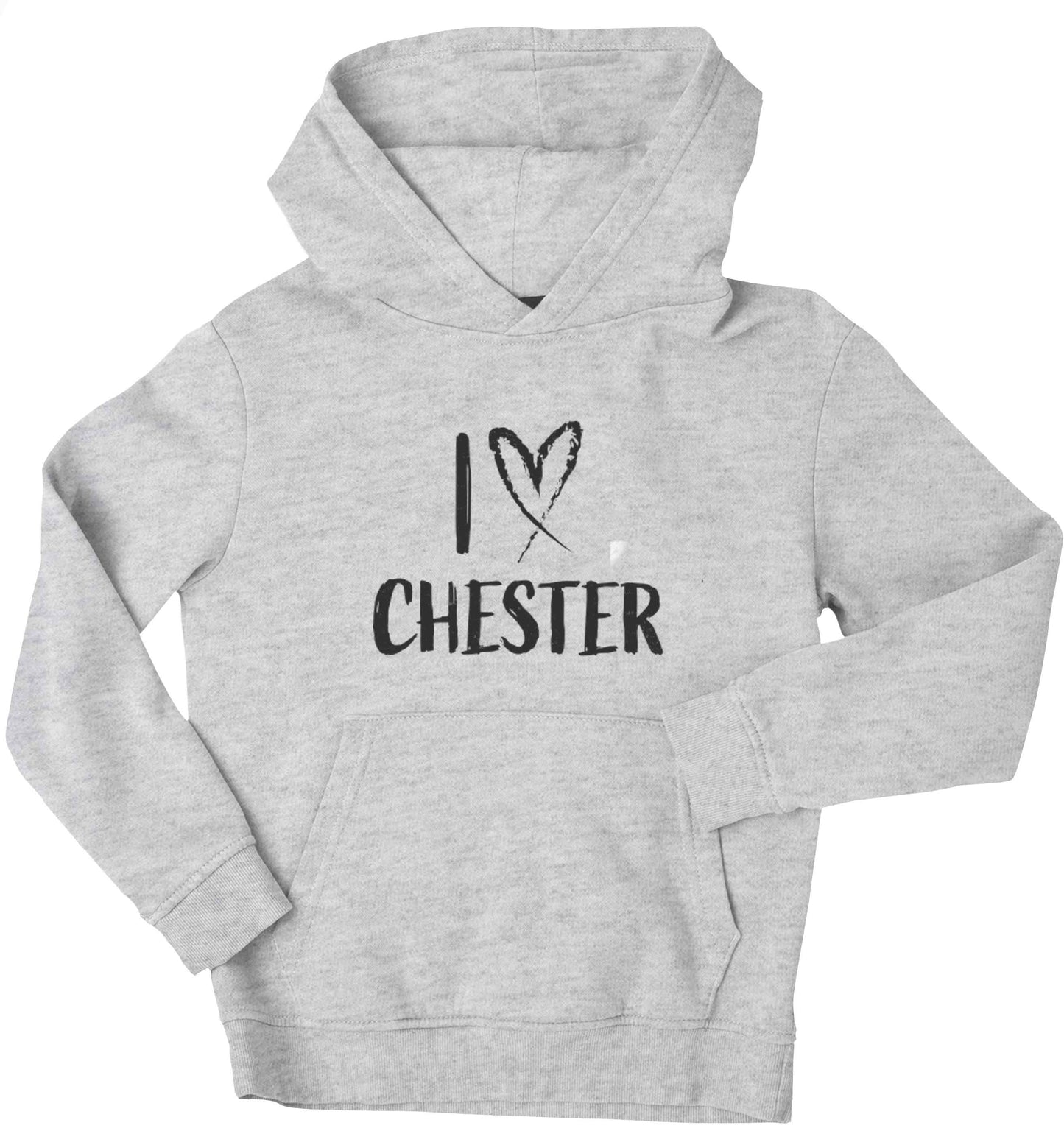 I love Chester children's grey hoodie 12-13 Years