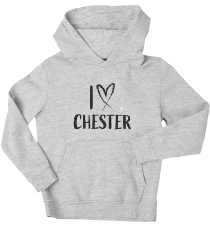 I love Chester children's grey hoodie 12-13 Years