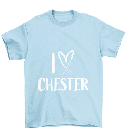 I love Chester Children's light blue Tshirt 12-13 Years