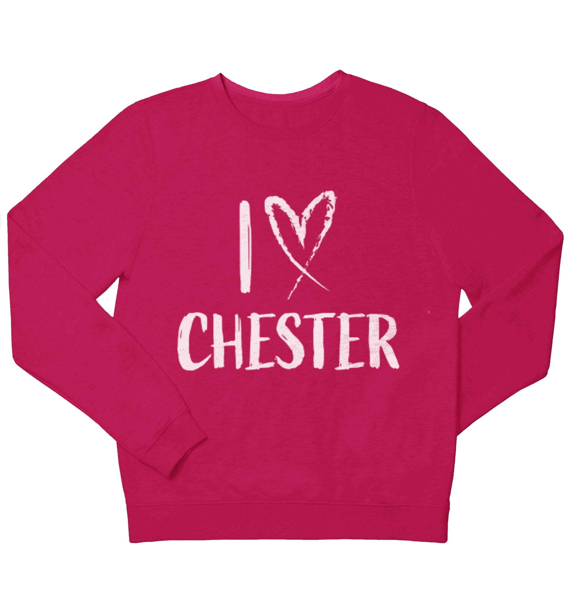 I love Chester children's pink sweater 12-13 Years