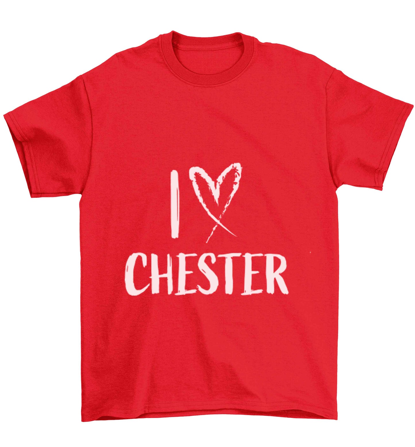 I love Chester Children's red Tshirt 12-13 Years