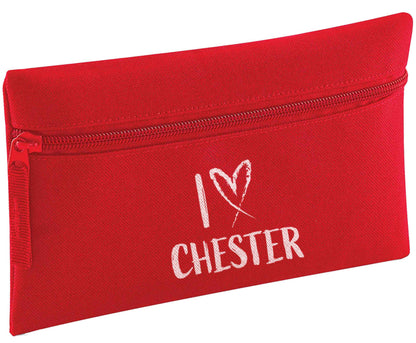 I love Chester pencil case